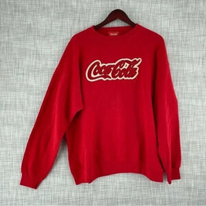 Vintage coca-Cola Men's size XL long sleeve sweatshirt spell out logo 1779